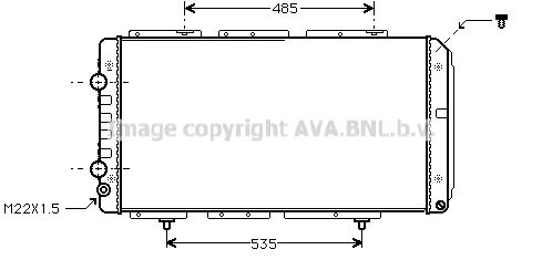 AVA QUALITY COOLING Радиатор, охлаждение двигателя PE2150